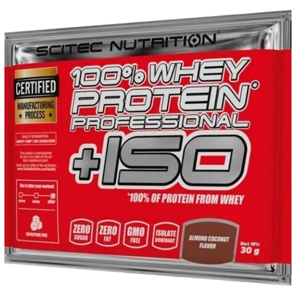 Протеин Scitec Nutrition 100% Whey Protein Professional +ISO 30 г (5999100008014) порошок/ Шоколад photo 1