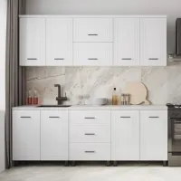 Кухня ML-Mobila EVA МДФ/ Белый глянец