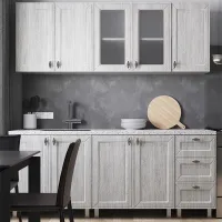 Кухня ML-Mobila Mira МДФ/ Дримвуд Светлый