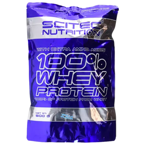 Протеин Scitec Nutrition 100% WHEY PROTEIN 500 г (728633111152) порошок/ Ваниль photo 2 Протеин Scitec Nutrition 100% WHEY PROTEIN 500 г (728633111152) порошок/ Ваниль photo 2