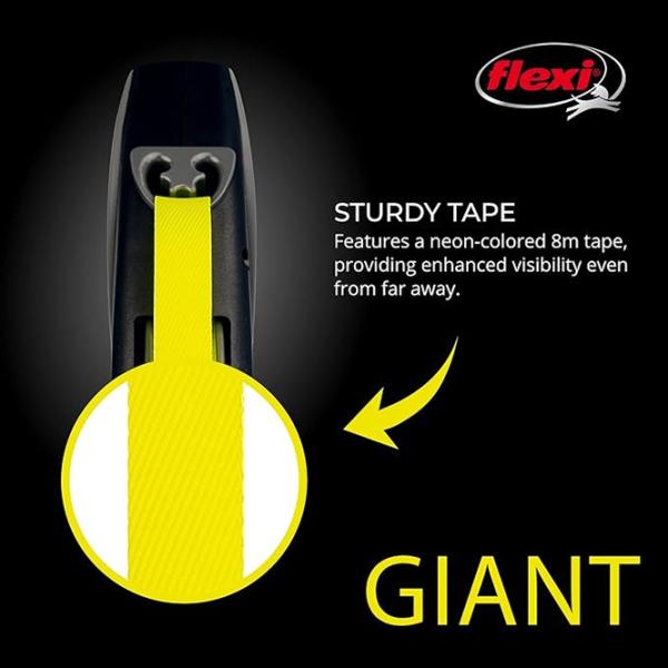 Поводок Beeztees FLEXI Giant Neon Tape L/ для собаки photo 5