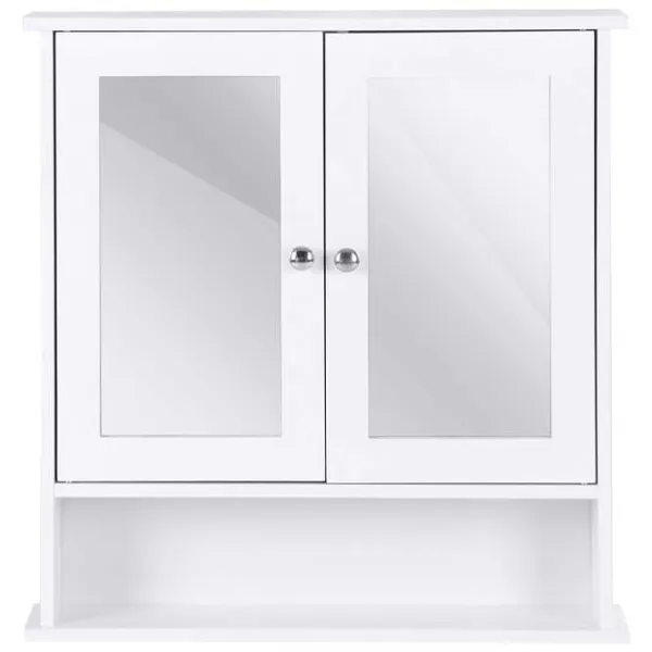 Dulap cu oglindă Costway BA7910WH 58.5 x 56.5 x 13.5/ Oglindă/ Alb photo 1 Dulap cu oglindă Costway BA7910WH 58.5 x 56.5 x 13.5/ Oglindă/ Alb photo 1