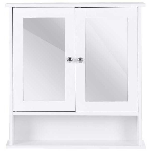 Dulap cu oglindă Costway BA7910WH 58.5 x 56.5 x 13.5/ Oglindă/ Alb photo 1 Dulap cu oglindă Costway BA7910WH 58.5 x 56.5 x 13.5/ Oglindă/ Alb photo 1