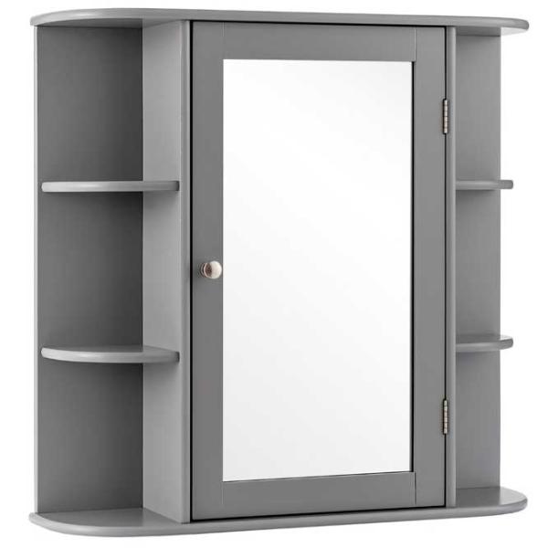 Dulap cu oglindă Costway JV10446GR 63 x 66 x 16.5/ Oglindă/ Gray photo 1 Dulap cu oglindă Costway JV10446GR 63 x 66 x 16.5/ Oglindă/ Gray photo 1