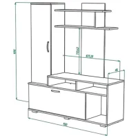 Living ML-Mobila ML-4 Non-modulară/ Stejar Craft Auriu photo 3