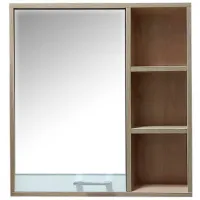 Шкаф с зеркалом Quattro Vicenza 70 70 x 70 x 17см/ Зеркало/ Коричневый