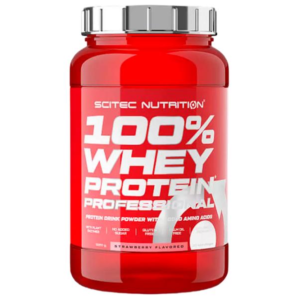 Протеин Scitec Nutrition 100% Whey Protein Professional 920 г (5999100021686) порошок/ Клубника photo 1 Протеин Scitec Nutrition 100% Whey Protein Professional 920 г (5999100021686) порошок/ Клубника photo 1