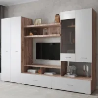 Living ML-Mobila ML-1 Liniară/ Stejar Craft Auriu