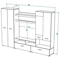 Living ML-Mobila ML-1 Liniară/ Stejar Craft Auriu photo 4
