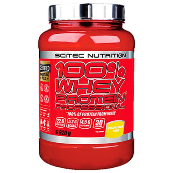 Proteină Scitec Nutrition 100% Whey Protein Professional 920 g (5999100002616) praf/ Ananas photo 1 Proteină Scitec Nutrition 100% Whey Protein Professional 920 g (5999100002616) praf/ Ananas photo 1