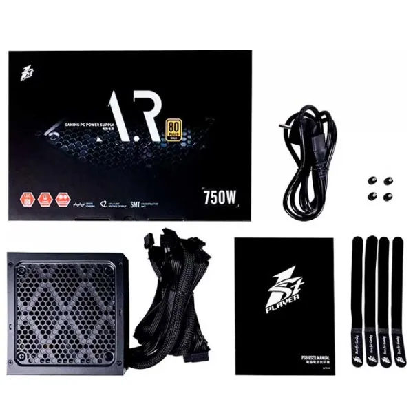 Sursă de alimentare 1STPLAYER PS-750AR ARMOUR 80+ Gold/ 750 W photo 6
