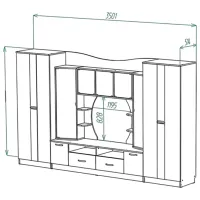 Living ML-Mobila ML-8 Liniară/ Anthracite photo 5