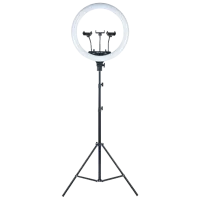 Trepied cu lampă Selfie Ring Light MJ18 18" Black