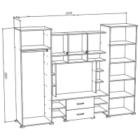 Living ML-Mobila ML-9 Liniară/ Anthracite photo 2