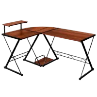 Masă gaming Costway HW65968WT MDF/ Brown