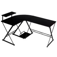 Masă gaming Costway HW65968BK MDF/ Black