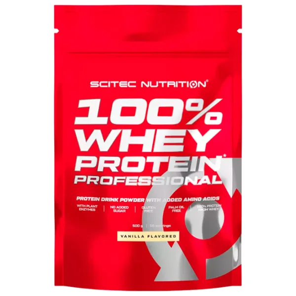 Протеин Scitec Nutrition 100% Whey Protein Professional 500 г (5999100021822) порошок/ Ваниль photo 1 Протеин Scitec Nutrition 100% Whey Protein Professional 500 г (5999100021822) порошок/ Ваниль photo 1