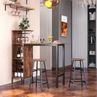 Обеденные стол со стульями Costway JV10669BN () Прямоугольная/ МДФ/ Brown photo 7