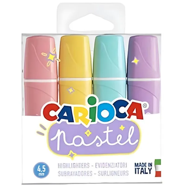 Carioci Carioca Pastel Cantitatea în set - 4 buc. photo 1 Carioci Carioca Pastel Cantitatea în set - 4 buc. photo 1