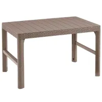 Садовый стол Keter Lyon Rattan Прямоугольный/ Капучино