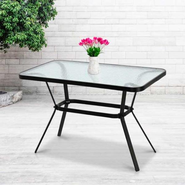 Masă de grădină GardenLine NEO9949 Dreptunghiular/ Black photo 4