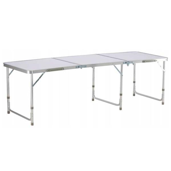 Садовый стол GardenLine OXE8242 Прямоугольный/ Серебристый White photo 1
