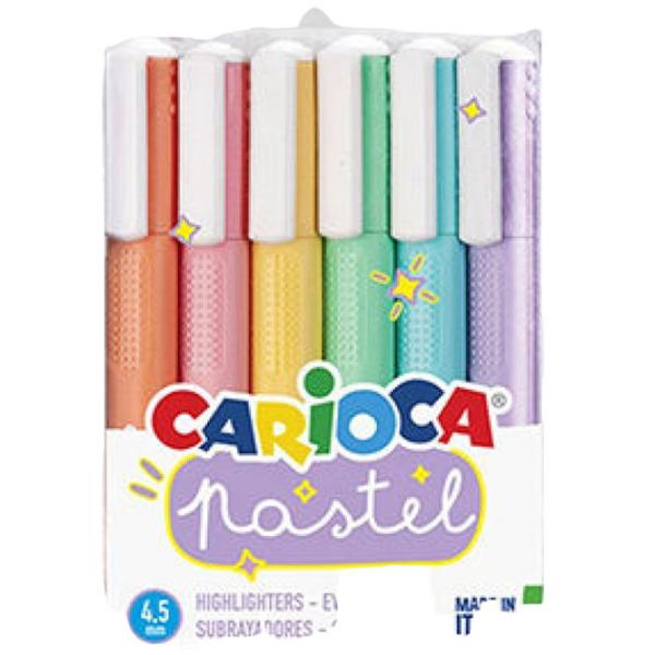 Carioci Carioca Pastel Cantitatea în set - 6 buc. photo 1 Carioci Carioca Pastel Cantitatea în set - 6 buc. photo 1