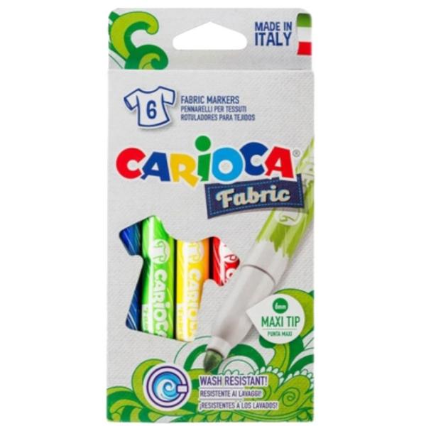 Mаркеры Carioca Fabric  Количество в наборе - 6 шт. photo 1