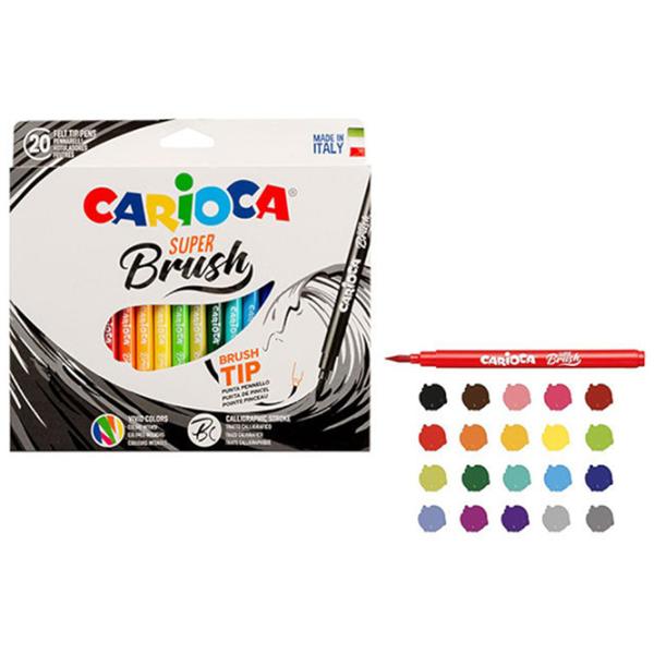 Carioci Carioca Brush  Cantitatea în set - 20 buc. photo 3 Carioci Carioca Brush  Cantitatea în set - 20 buc. photo 3