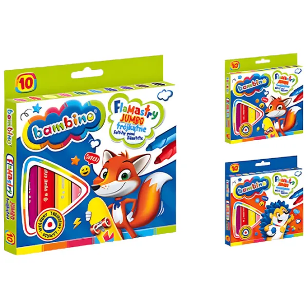 Carioci Bambino triangular marker Cantitatea în set - 10 buc. photo 1