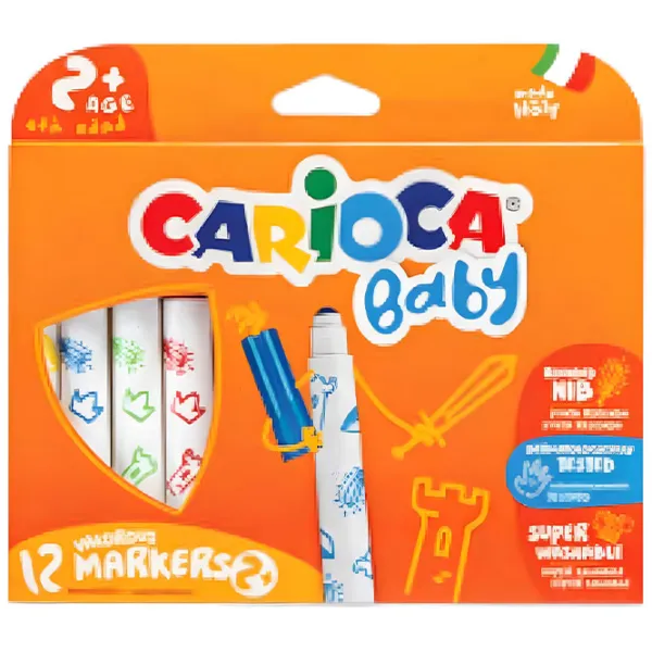 Mаркеры Carioca Baby Количество в наборе - 12 шт photo 1 Mаркеры Carioca Baby Количество в наборе - 12 шт photo 1