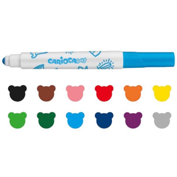 Mаркеры Carioca Baby Количество в наборе - 12 шт photo 3 Mаркеры Carioca Baby Количество в наборе - 12 шт photo 3
