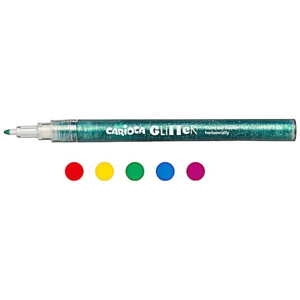 Mаркеры Carioca Glitter Количество в наборе - 6 шт. photo 2 Mаркеры Carioca Glitter Количество в наборе - 6 шт. photo 2