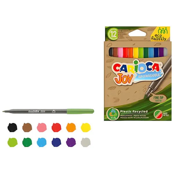 Carioci Carioca EcoFamily Cantitatea în set - 12 buc photo 1 Carioci Carioca EcoFamily Cantitatea în set - 12 buc photo 1