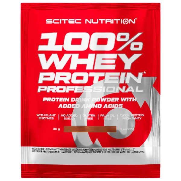 Протеин Scitec Nutrition 100% Whey Protein Professional 30 г (5999100022058) порошок/ Киви, Банан photo 1