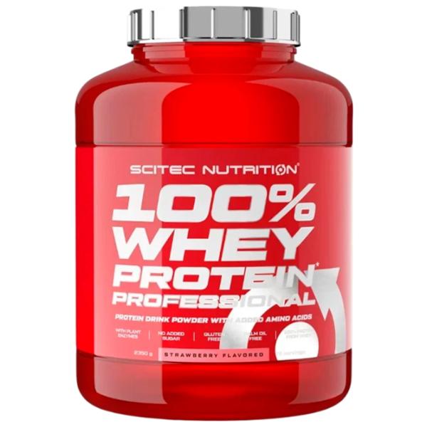Протеин Scitec Nutrition 100% Whey Protein Professional 2350 г (5999100021525) порошок/ Клубника photo 1 Протеин Scitec Nutrition 100% Whey Protein Professional 2350 г (5999100021525) порошок/ Клубника photo 1