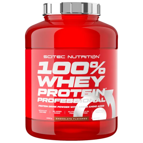 Proteină Scitec Nutrition 100% Whey Protein Professional 2350 g (5999100021518) praf/ Ciocolată photo 1 Proteină Scitec Nutrition 100% Whey Protein Professional 2350 g (5999100021518) praf/ Ciocolată photo 1
