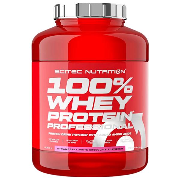 Proteină Scitec Nutrition 100% Whey Protein Professional 2350 g (5999100021549) praf/ Căpșuni, ciocolată albă photo 1 Proteină Scitec Nutrition 100% Whey Protein Professional 2350 g (5999100021549) praf/ Căpșuni, ciocolată albă photo 1