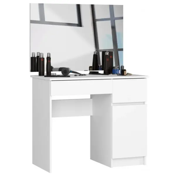 Masă de toaletă Akord P-2/ SL 900x600 Right PAL melaminat/ White photo 1