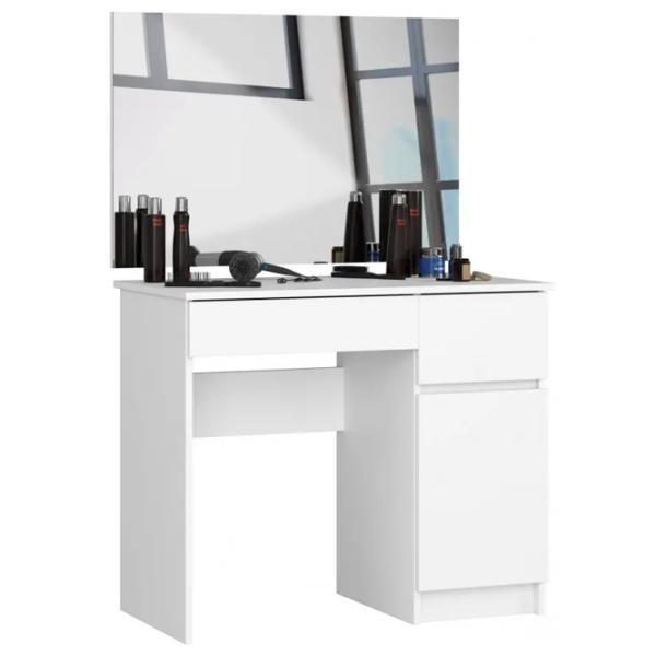 Masă de toaletă Akord P-2/ SL 900x600 Right PAL melaminat/ White photo 1