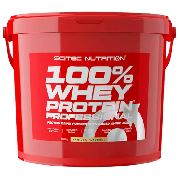 Протеин Scitec Nutrition 100% Whey Protein Professional 5000 г (5999100021419) порошок/ Ваниль photo 1