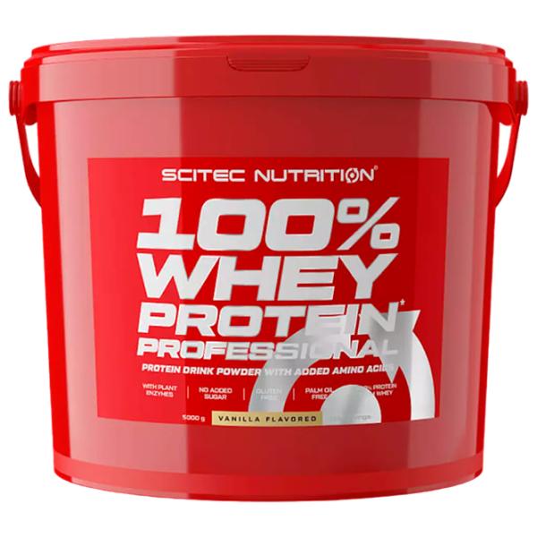 Протеин Scitec Nutrition 100% Whey Protein Professional 5000 г (5999100021419) порошок/ Ваниль photo 1