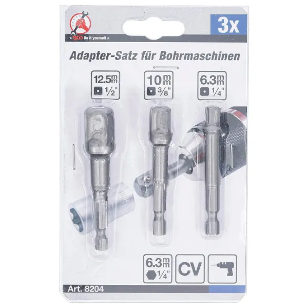 Set de adaptoare BGS 8204 Oțel photo 3