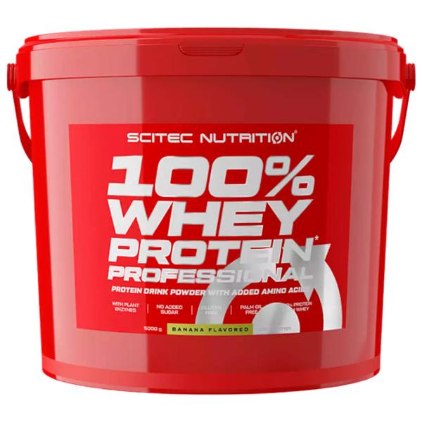 Протеин Scitec Nutrition 100% Whey Protein Professional 5000 г (5999100021464) порошок/ Банан photo 1