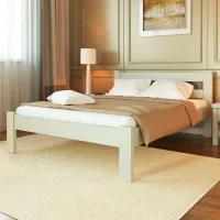 Кровать Mebil Lev Sonia 180 x 200 см/ Дерево/ White