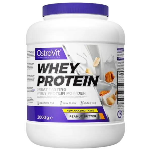 Proteină OstroVit Whey Protein 2000 g (5902232613476) praf/ Unt de arahide photo 1 Proteină OstroVit Whey Protein 2000 g (5902232613476) praf/ Unt de arahide photo 1