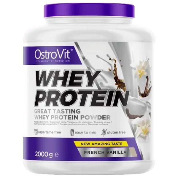 Proteină OstroVit Whey Protein 2000 g (5902232613438) praf/ Vanilie photo 1