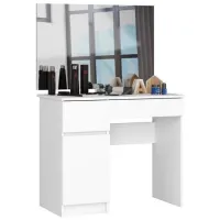 Masă de toaletă Akord Akord P-2/ SL 900x600 Left PAL melaminat/ White