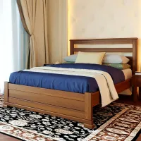 Кровать Mebil Lev Lord 160 x 200 см/ Дерево/ Wallnut