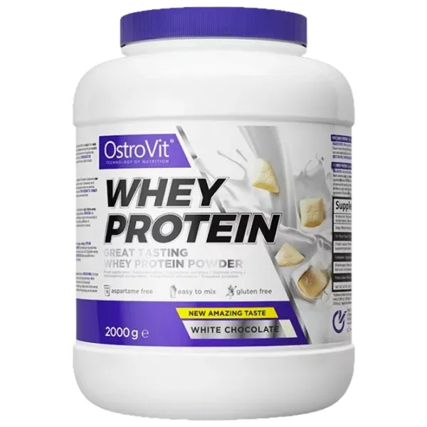 Протеин OstroVit Whey Protein 2000 г (5902232613346) порошок/ Белый шоколад photo 1 Протеин OstroVit Whey Protein 2000 г (5902232613346) порошок/ Белый шоколад photo 1